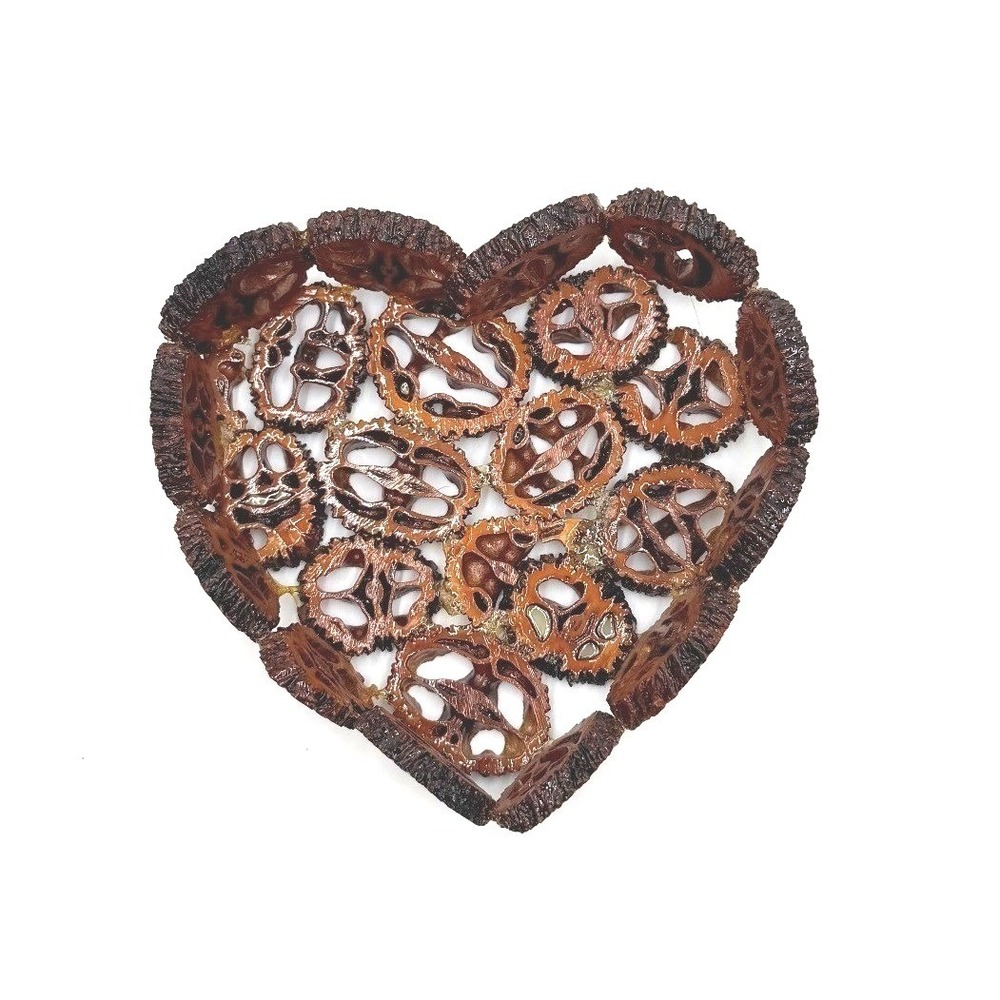 Handcrafted Sliced‎ Walnut Shell Trinket Dish Unique, Eco-Friendly, Rustic Decor